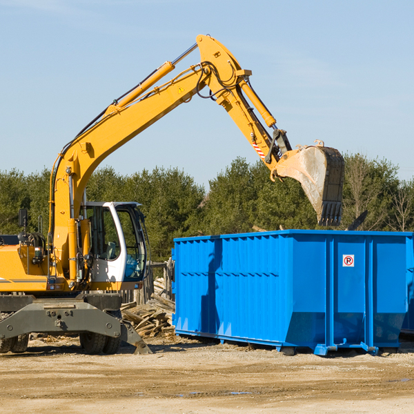 what size residential dumpster rentals are available in Harlem Heights Florida